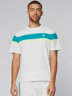 Sergio Tacchini T-Shirts<Damarindo T-Shirt- Gardenia/ Blue Grass