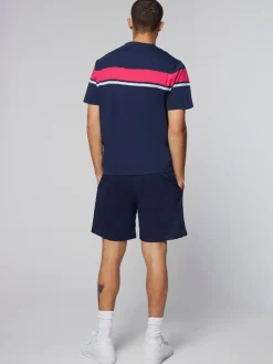 Sergio Tacchini T-Shirts<Damarindo T-Shirt- Maritime Blue/ Rasberry