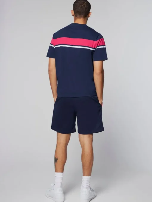 Sergio Tacchini T-Shirts<Damarindo T-Shirt- Maritime Blue/ Rasberry