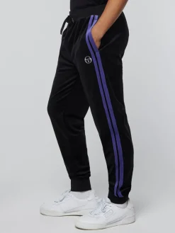Sergio Tacchini Velour<Damarindo Velour Track Pant-Black/ Liberty