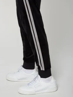 Sergio Tacchini Pants And Sweatpants<Damarindo Velour Track Pant- Black Beauty