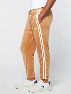 Sergio Tacchini Pants And Sweatpants<Debossed Damarindo Velour Track Pant- Meerkat
