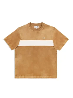 Sergio Tacchini View All<Debossed Damarindo Velour T-Shirt- Meerkat
