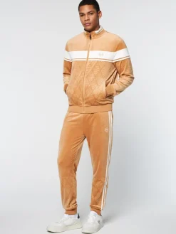 Sergio Tacchini Tracksuits<Debossed Damarindo Velour Track Jacket- Meerkat