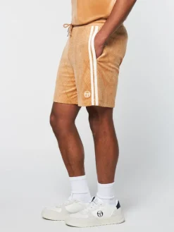 Sergio Tacchini Velour<Debossed Damarindo Velour Short- Meerkat