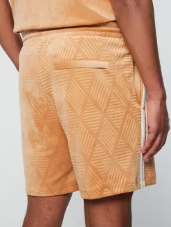 Sergio Tacchini Velour<Debossed Damarindo Velour Short- Meerkat