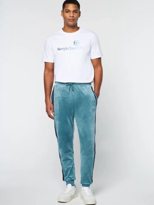 Sergio Tacchini Tracksuits<Debossed Damarindo Velour Track Pant- Larkspur