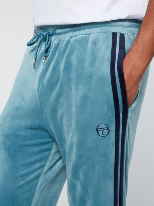 Sergio Tacchini Tracksuits<Debossed Damarindo Velour Track Pant- Larkspur