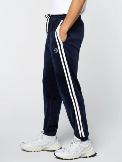 Sergio Tacchini Tracksuits<Debossed Damarindo Velour Track Pant- Maritime Blue