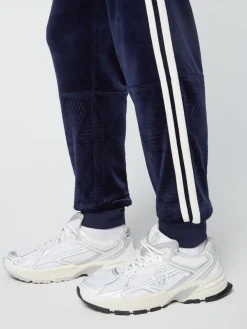 Sergio Tacchini Tracksuits<Debossed Damarindo Velour Track Pant- Maritime Blue