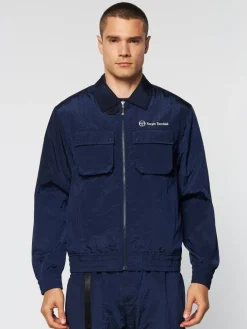 Sergio Tacchini Nylon<Devonte Track Jacket- Maritime Blue