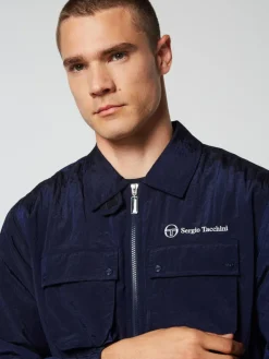 Sergio Tacchini Nylon<Devonte Track Jacket- Maritime Blue