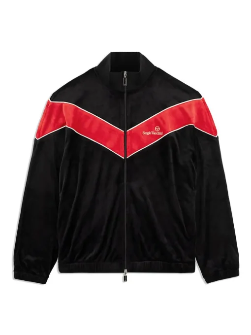 Sergio Tacchini Jackets<Gallone Velour Track Jacket- Black Beauty