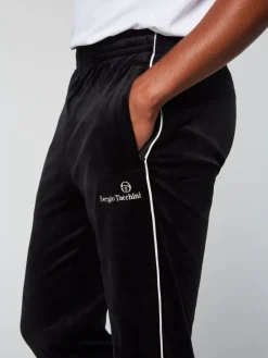 Sergio Tacchini View All<Gallone Velour Track Pant- Black Beauty