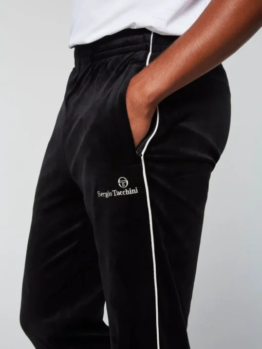 Sergio Tacchini View All<Gallone Velour Track Pant- Black Beauty