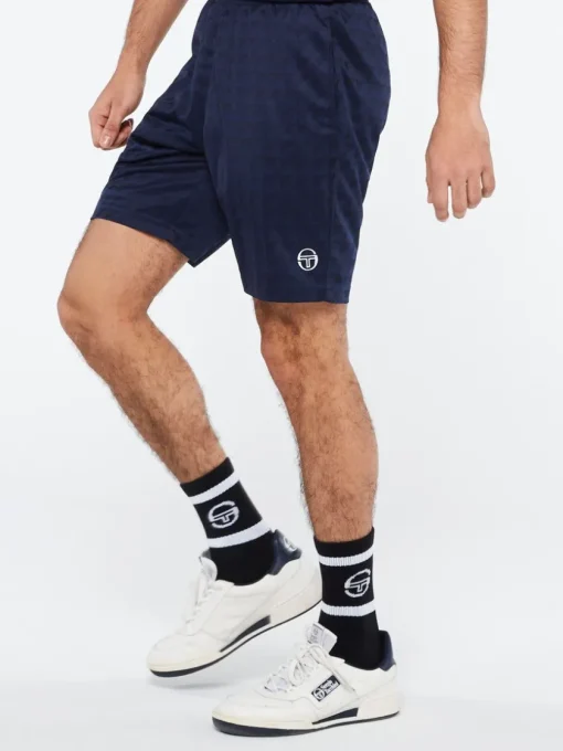 Sergio Tacchini For The Court<Geo Short-Maritime Blue