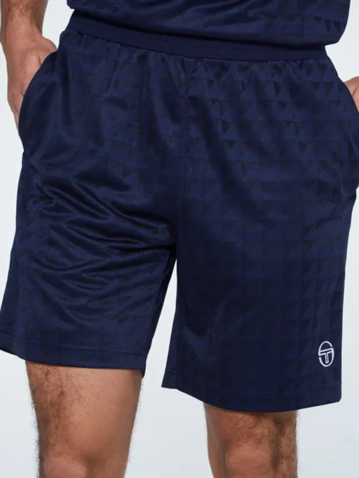 Sergio Tacchini For The Court<Geo Short-Maritime Blue