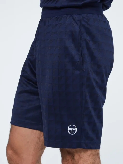 Sergio Tacchini For The Court<Geo Short-Maritime Blue