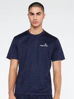 Sergio Tacchini View All<Geo T-Shirt-Maritime Blue
