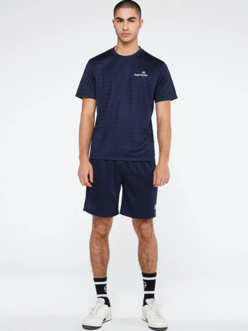 Sergio Tacchini View All<Geo T-Shirt-Maritime Blue