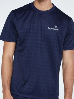 Sergio Tacchini View All<Geo T-Shirt-Maritime Blue