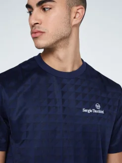 Sergio Tacchini View All<Geo T-Shirt-Maritime Blue