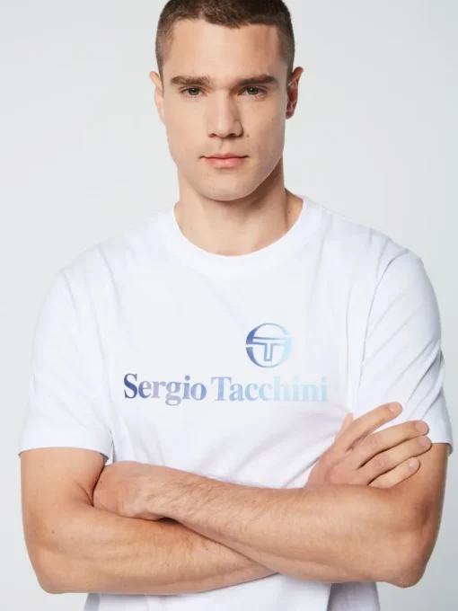 Sergio Tacchini For The Court<Gradiennte T-Shirt- Brilliant White