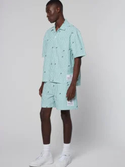 Sergio Tacchini View All<Granda Camp Shirt- Deep Mint