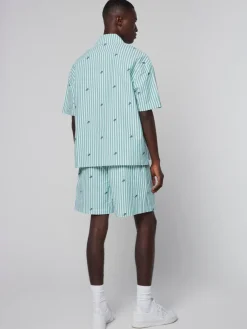 Sergio Tacchini View All<Granda Camp Shirt- Deep Mint