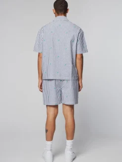 Sergio Tacchini View All<Granda Camp Shirt- Maritime Blue