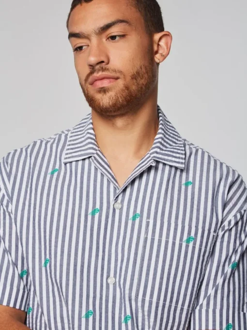 Sergio Tacchini View All<Granda Camp Shirt- Maritime Blue