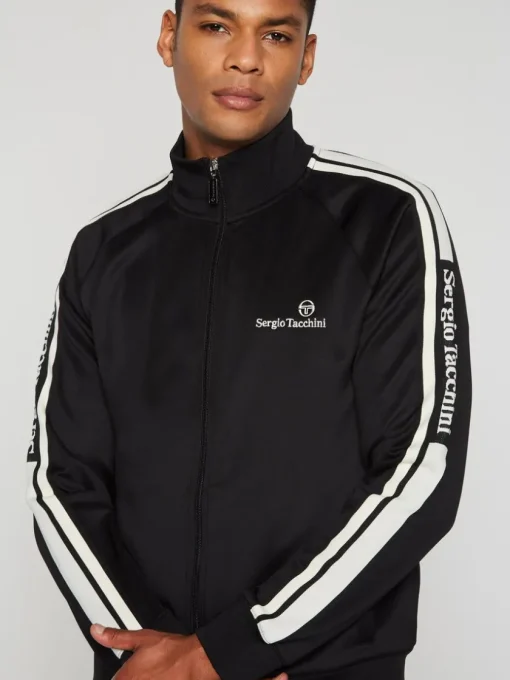 Sergio Tacchini Tracksuits<Gromo Tape Track Jacket- Black Beauty