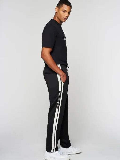 Sergio Tacchini Pants And Sweatpants<Gromo Tape Track Pant- Black Beauty