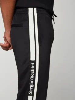 Sergio Tacchini Pants And Sweatpants<Gromo Tape Track Pant- Black Beauty