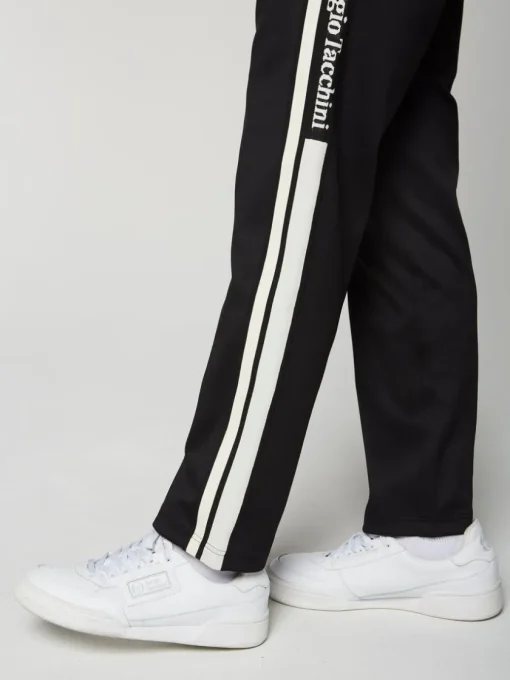 Sergio Tacchini Pants And Sweatpants<Gromo Tape Track Pant- Black Beauty