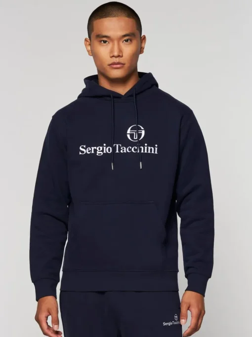 Sergio Tacchini View All<Heritage Hoodie- Maritime Blue