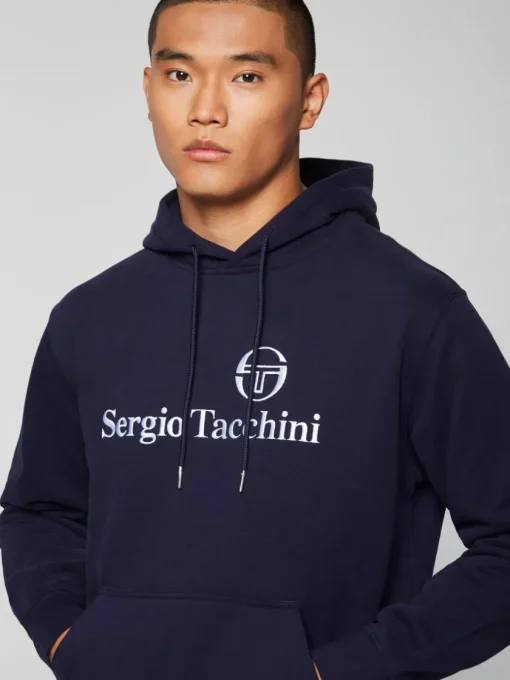 Sergio Tacchini View All<Heritage Hoodie- Maritime Blue