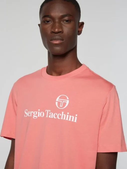 Sergio Tacchini View All<Heritage Logo T-Shirt- Tea Rose