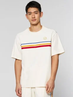 Sergio Tacchini Velour<Ivanes T-Shirt Archivio- Gardenia