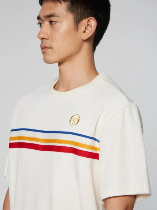 Sergio Tacchini Velour<Ivanes T-Shirt Archivio- Gardenia