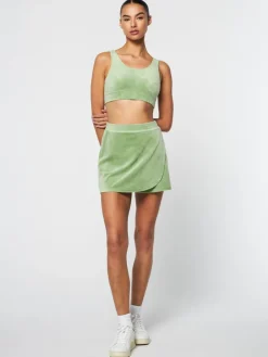 Sergio Tacchini Velour<Josie Tennis Skirt- Jade Green
