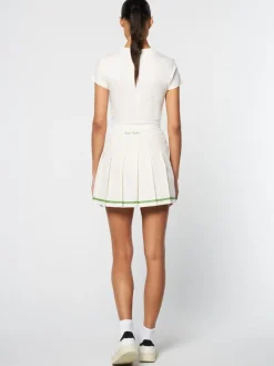 Sergio Tacchini For The Court<Kalkman Tennis Skirt- Gardenia