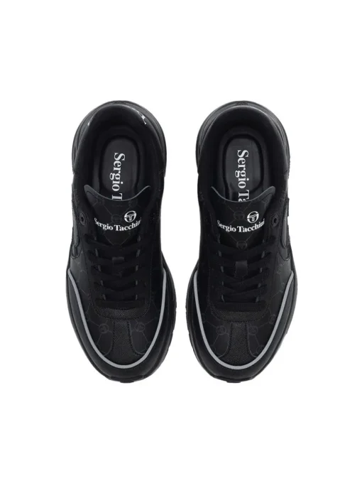 Sergio Tacchini View All<La Faccia Sneaker- Black