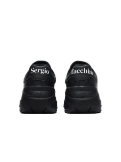 Sergio Tacchini View All<La Faccia Sneaker- Black