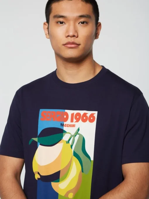 Sergio Tacchini View All<Limone T-Shirt- Maritime Blue