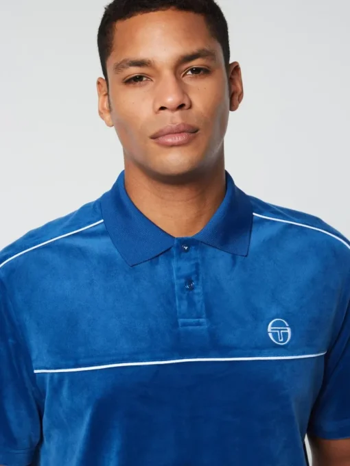 Sergio Tacchini View All<Lioni Velour Polo Archivio- Limoges