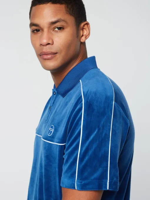 Sergio Tacchini View All<Lioni Velour Polo Archivio- Limoges