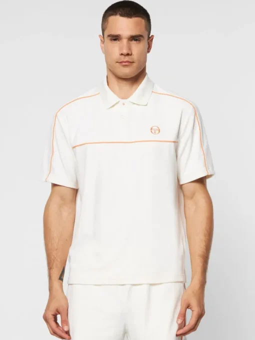 Sergio Tacchini Velour<Lioni Velour Polo Archivio- Gardenia