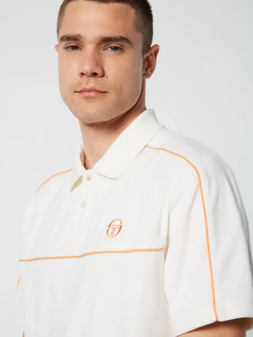 Sergio Tacchini Velour<Lioni Velour Polo Archivio- Gardenia