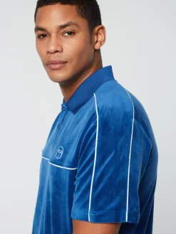 Sergio Tacchini Polos<Lioni Velour Polo Archivio- Limoges